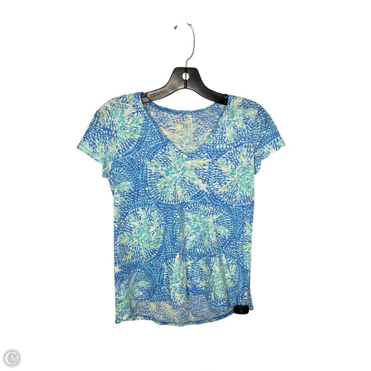 Top Short Sleeve Designer By Lilly Pulitzer In Multi-colored, Size: Xxs
