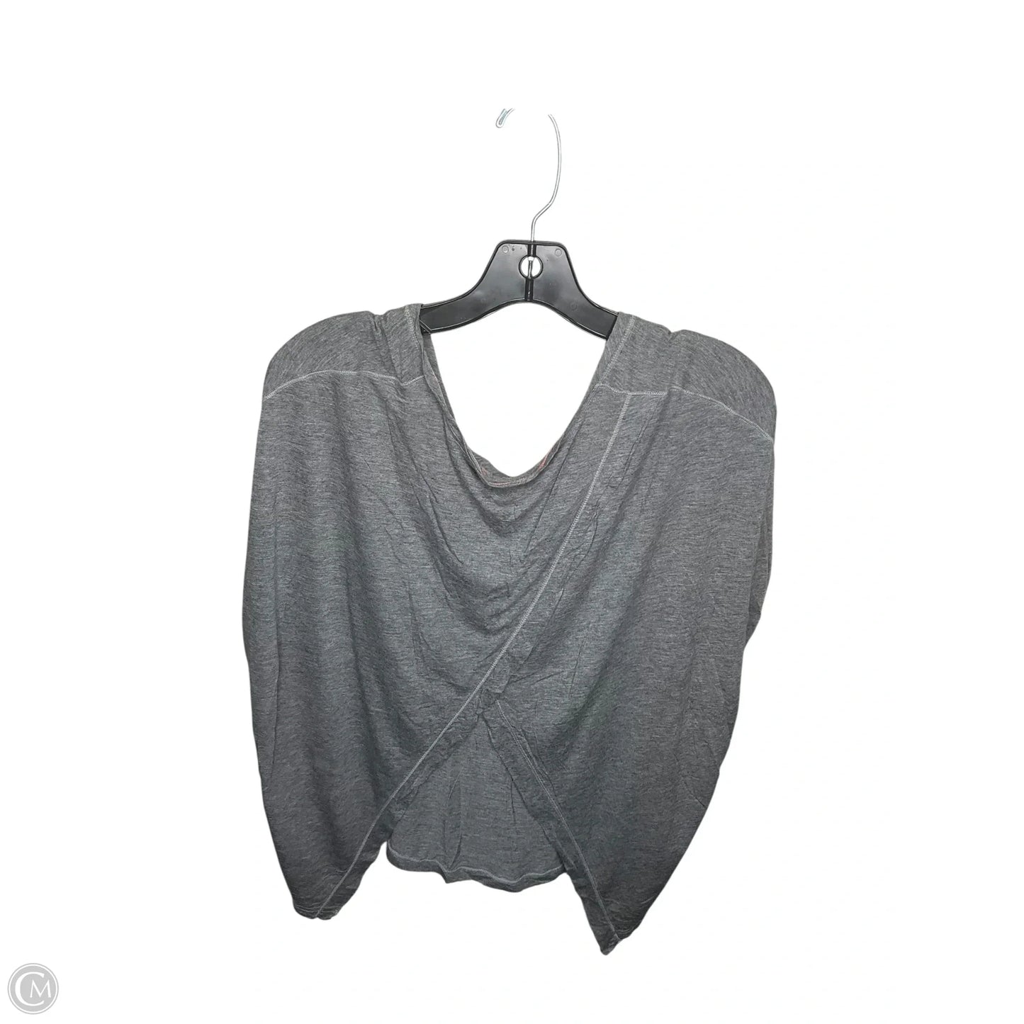 Athletic Top Short Sleeve By Lululemon In Grey, Size: S