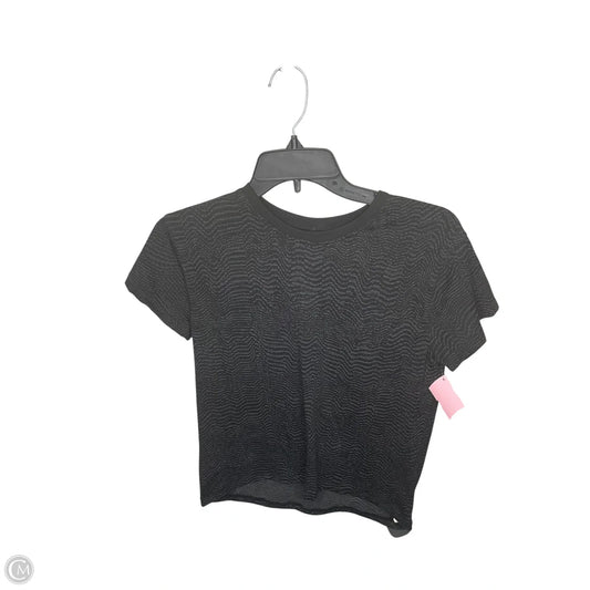 Athletic Top Short Sleeve By Lululemon In Black, Size: S
