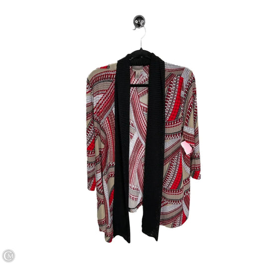 Cardigan By Easywear By Chicos In Red, Size: 3x