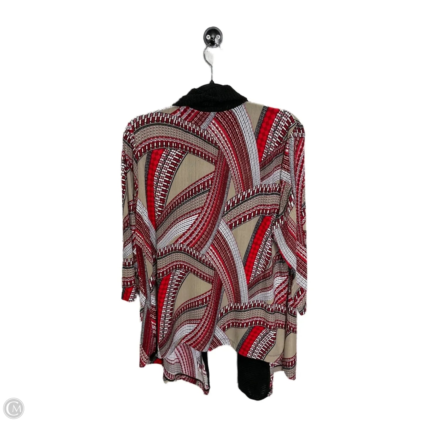 Cardigan By Easywear By Chicos In Red, Size: 3x
