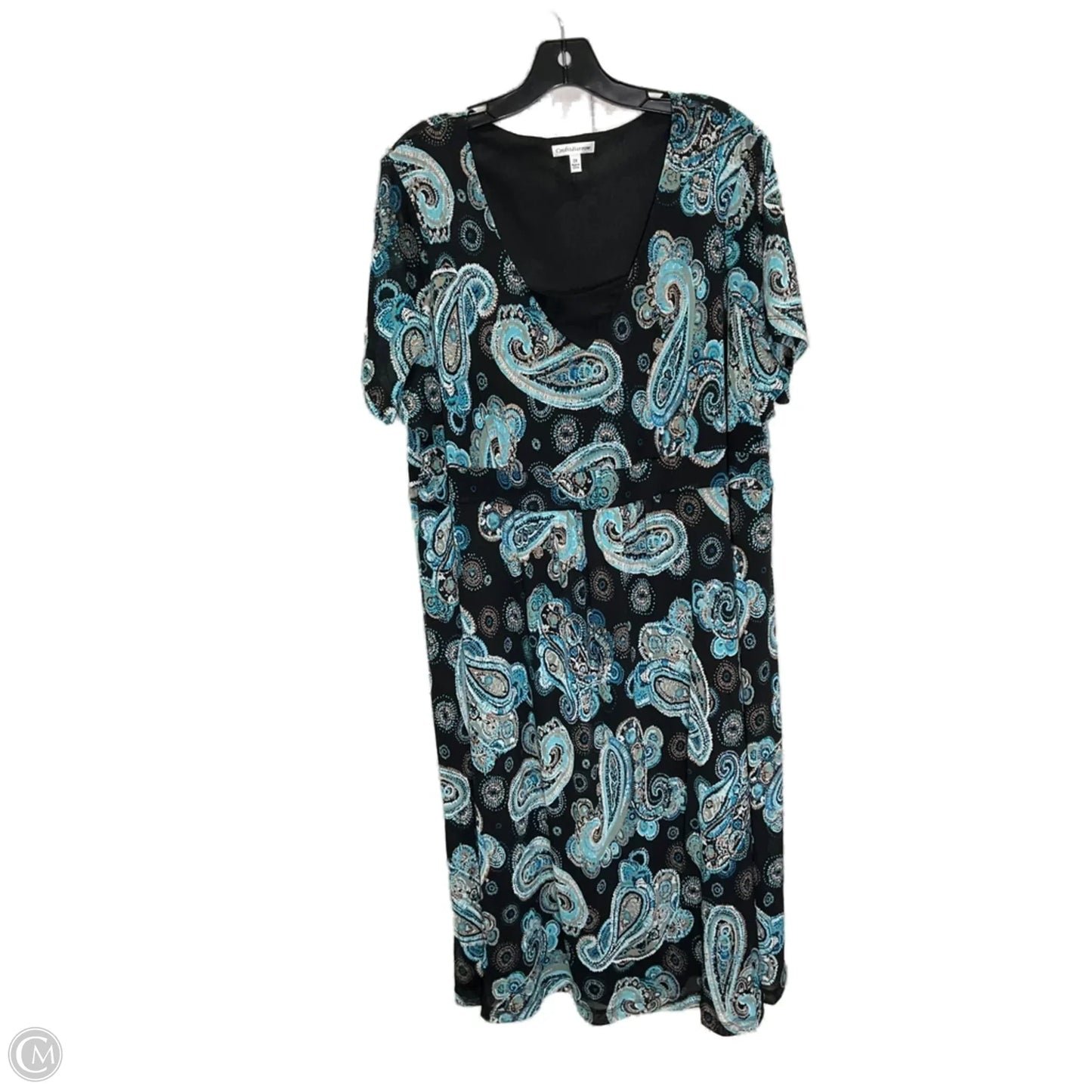 Dress Casual Maxi By Croft And Barrow In Paisley Print, Size: 2x