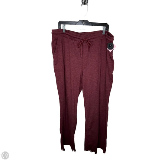 Athletic Pants By Athletic Works In Red, Size: 3x