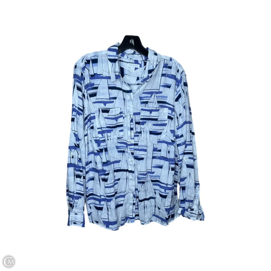 Top Long Sleeve By Charter Club In White, Size: Xl