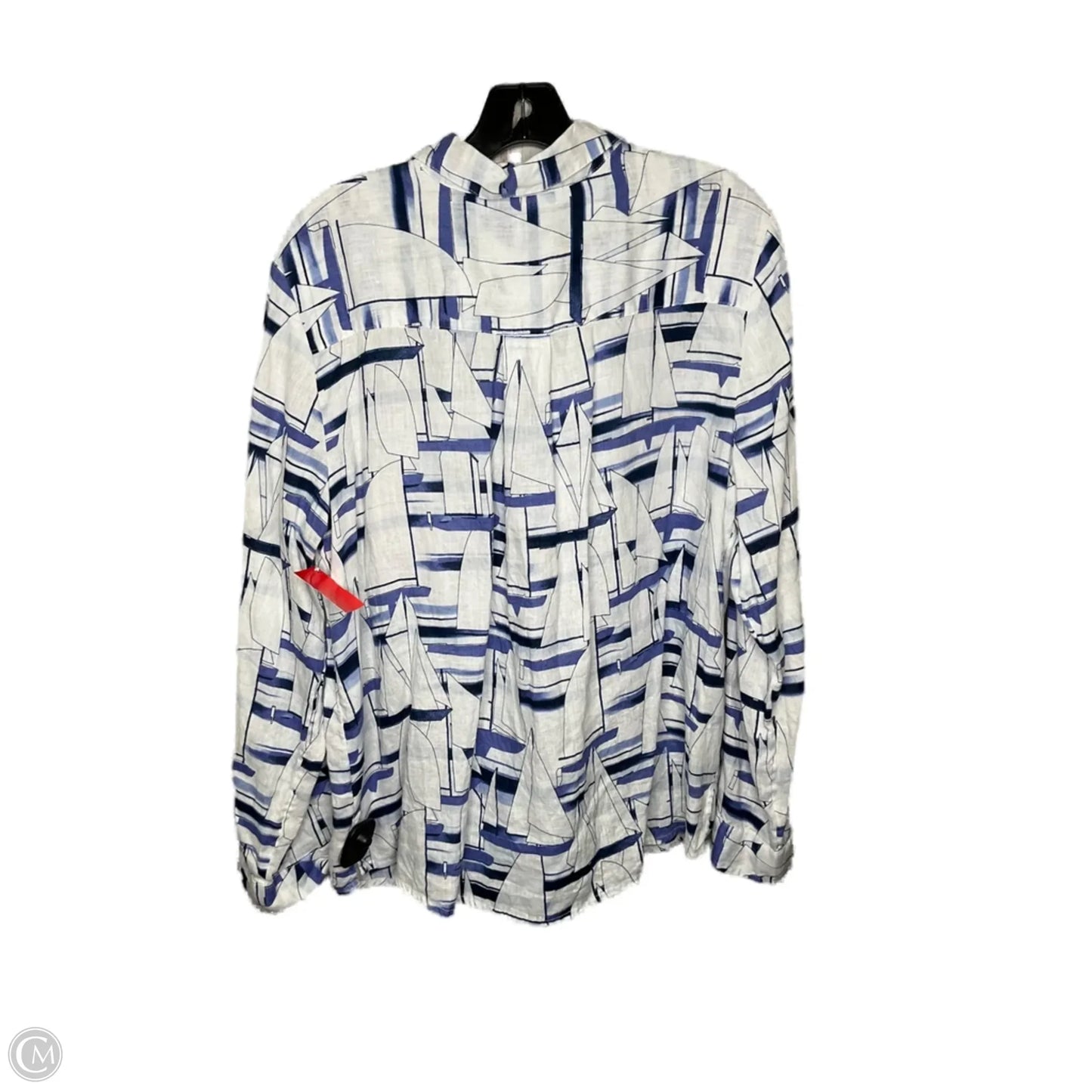 Top Long Sleeve By Charter Club In White, Size: Xl