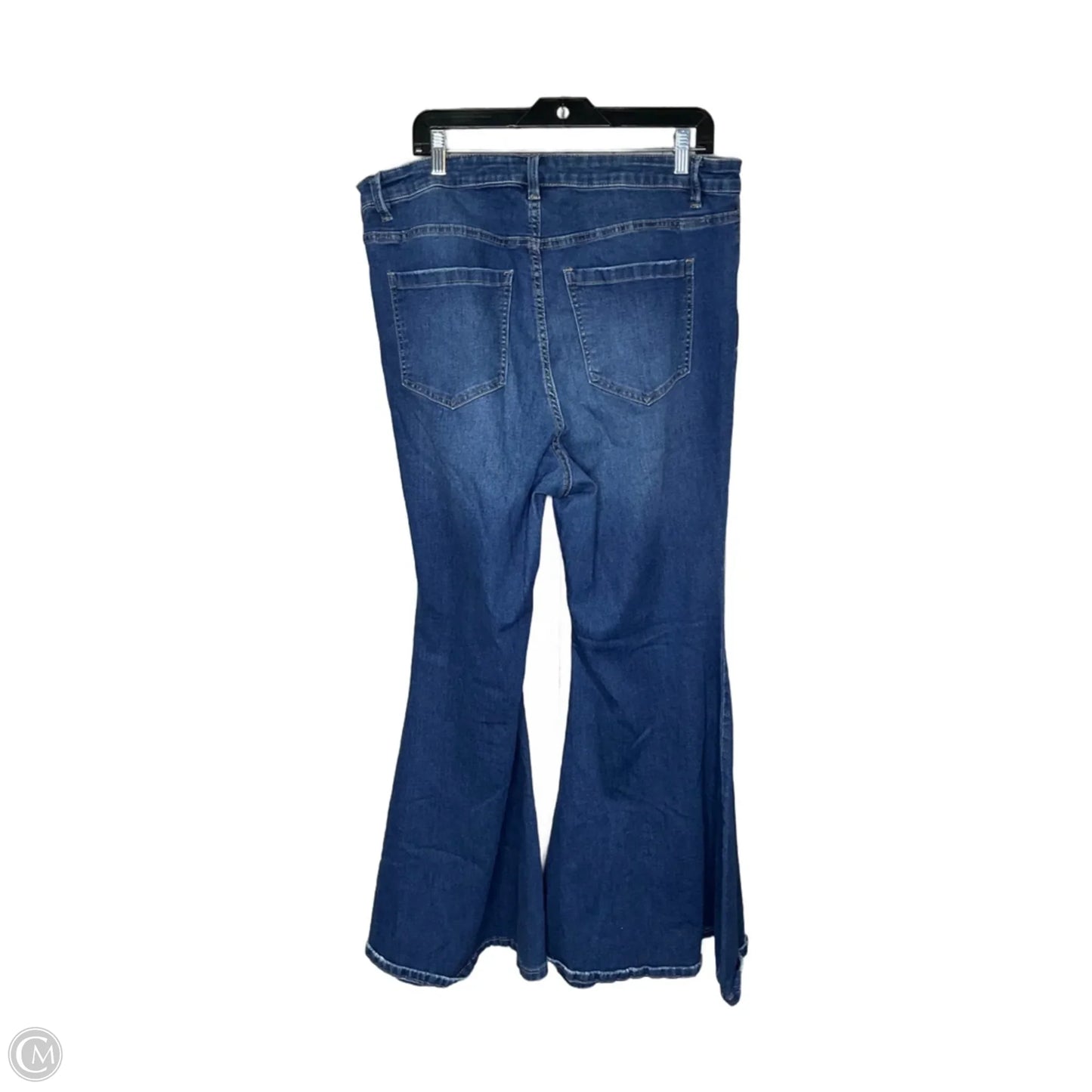 Jeans Flared By Eloquii In Blue Denim, Size: 1x