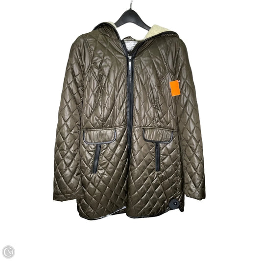 Jacket Puffer & Quilted By Kensie In Green, Size: L