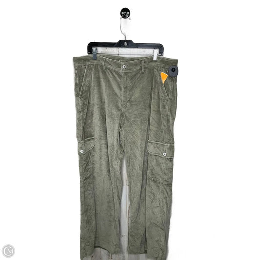 Pants Corduroy By American Eagle In Green, Size: 18