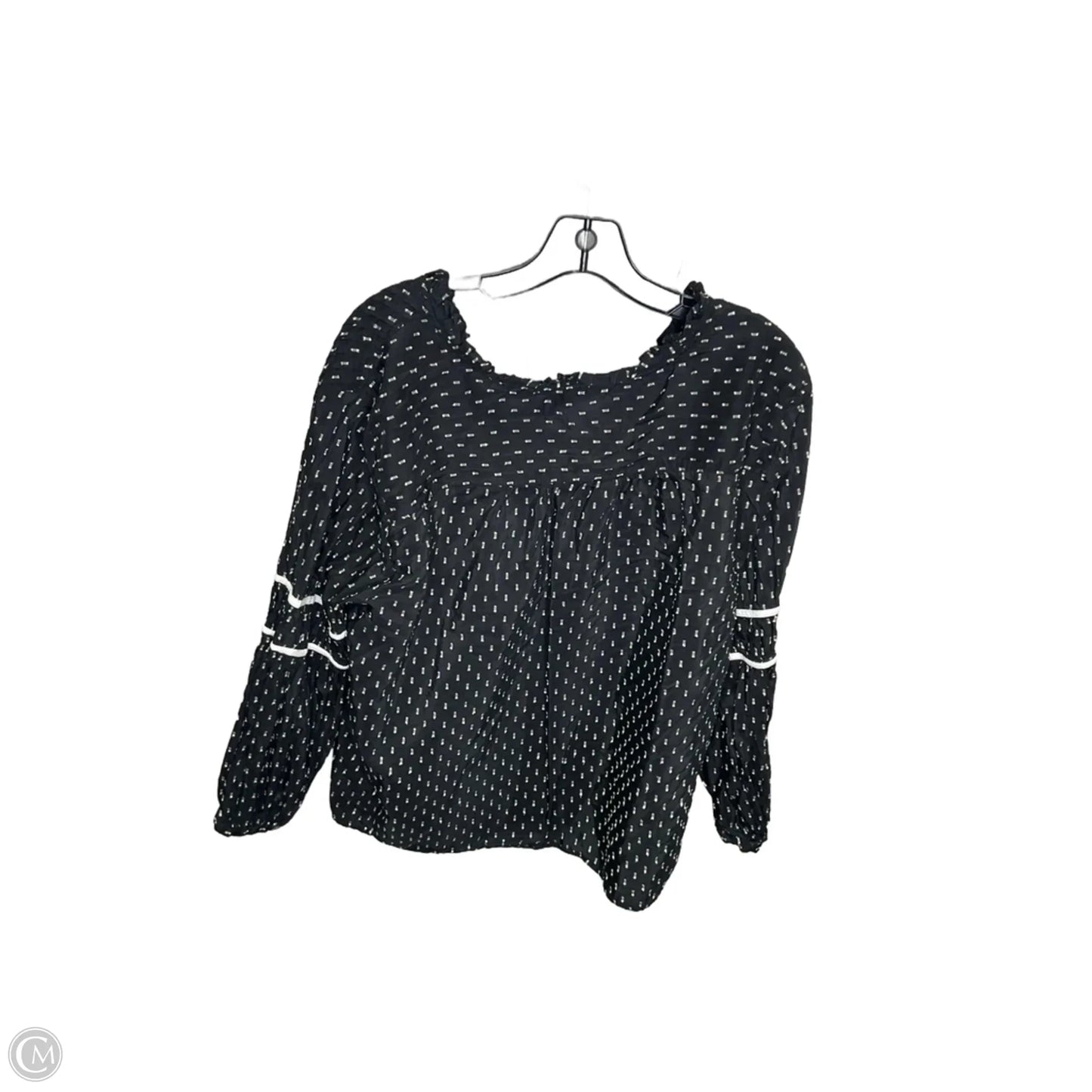 Top Long Sleeve By Loft In Black, Size: Xxl