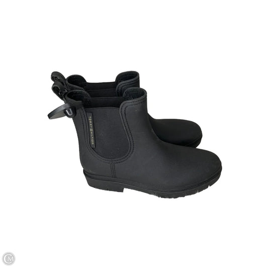 Boots Rain By Tommy Hilfiger In Black, Size: 7.5