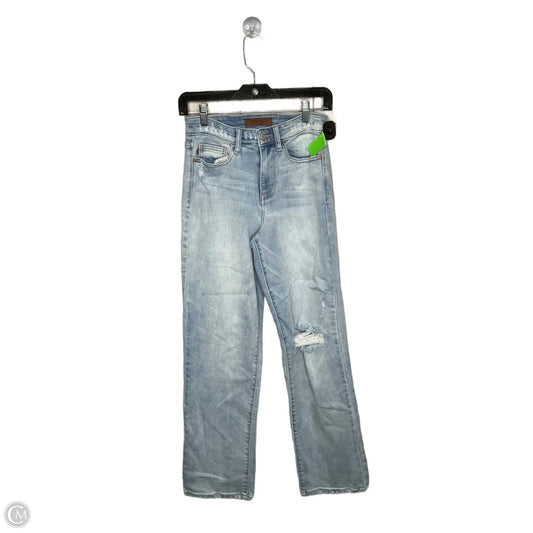Jeans Straight By Judy Blue In Blue Denim, Size: 0
