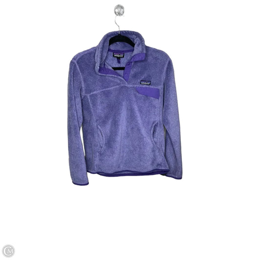 Jacket Fleece By Patagonia In Purple, Size: M