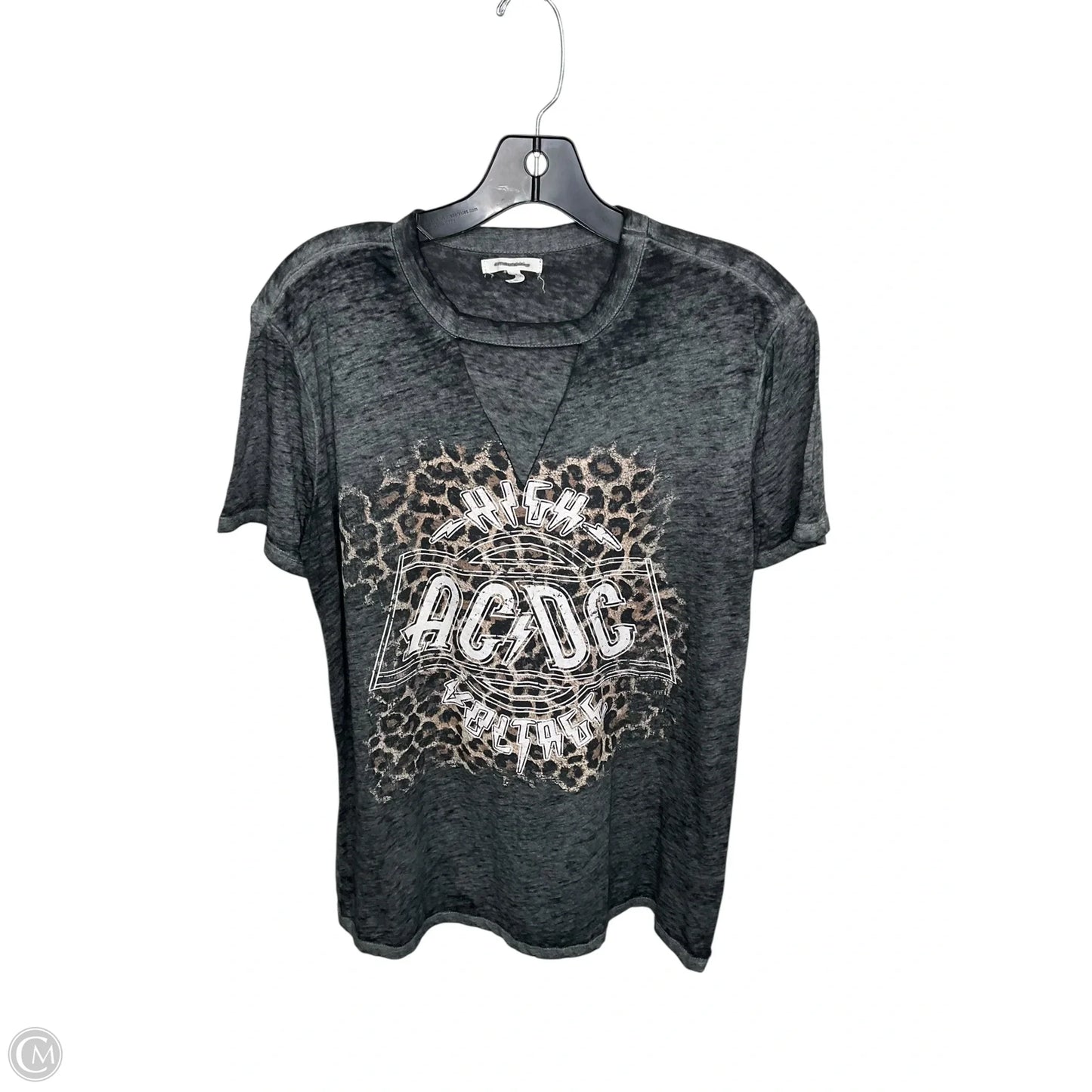 Top Short Sleeve By Maurices In Grey, Size: S