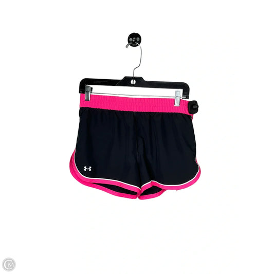 Athletic Shorts By Under Armour In Black & Pink, Size: S