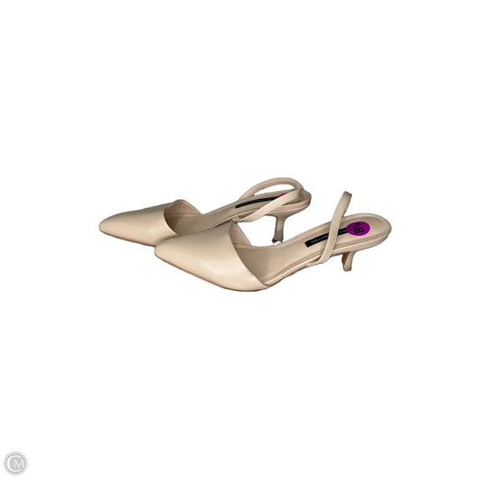 Shoes Heels Kitten By French Connection In Tan, Size: 8.5