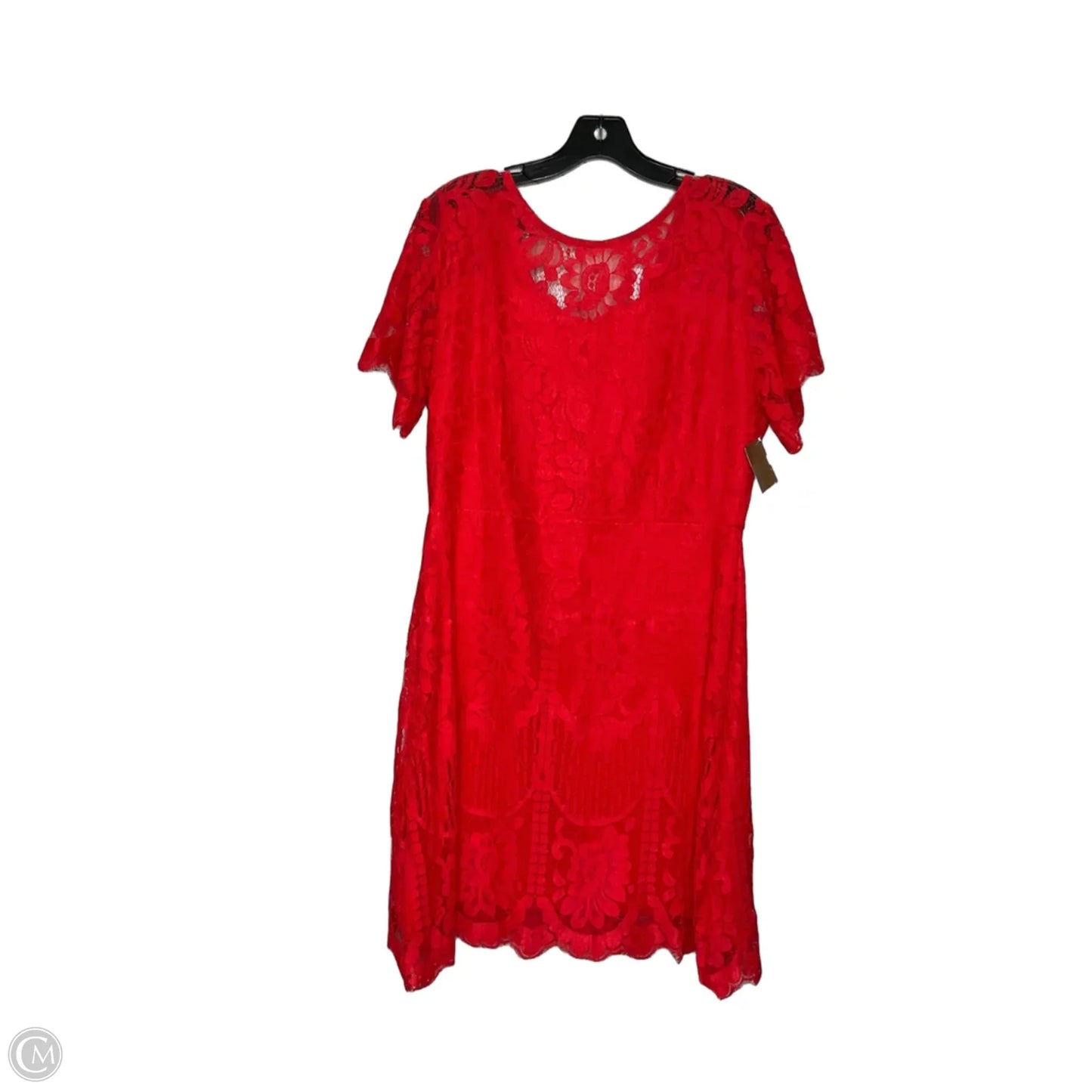 Dress Casual Midi By Clothes Mentor In Red, Size: Xl
