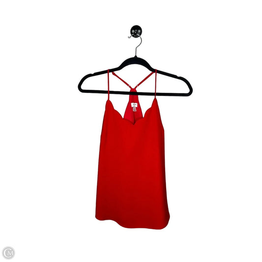 Top Sleeveless By J. Crew In Red, Size: Xs