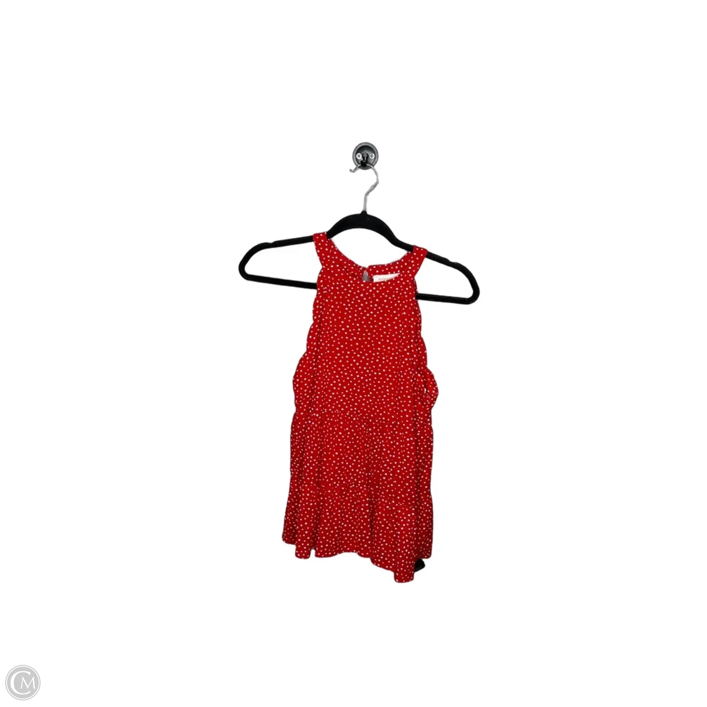 Top Sleeveless By Monteau In Red, Size: L