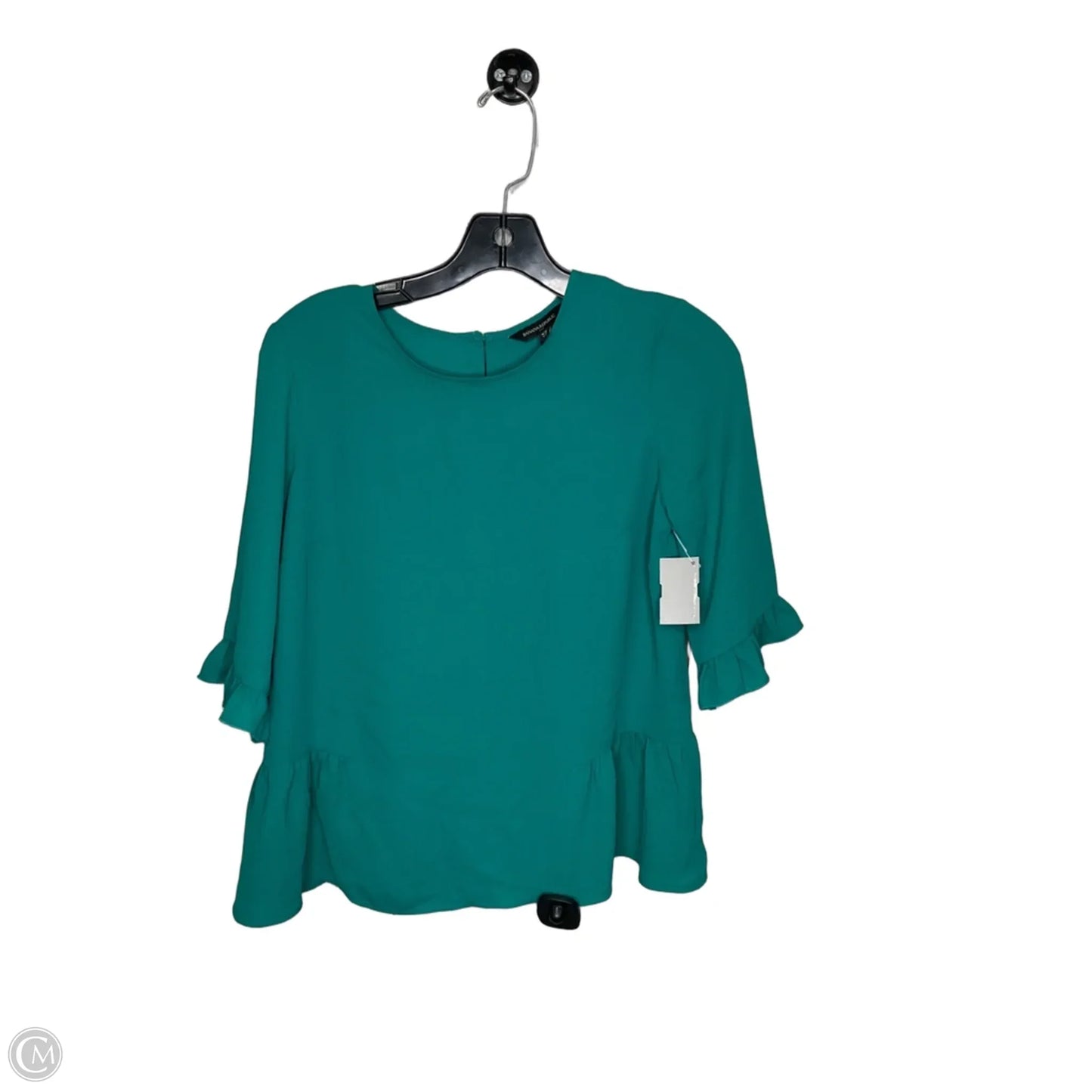 Top Short Sleeve By Banana Republic In Green, Size: Xs