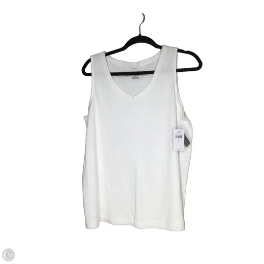 Top Sleeveless By J. Jill In White, Size: L