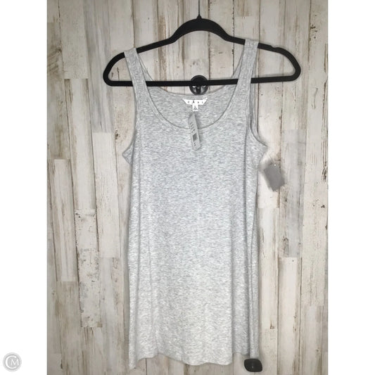 Top Sleeveless By Cabi In Grey, Size: L