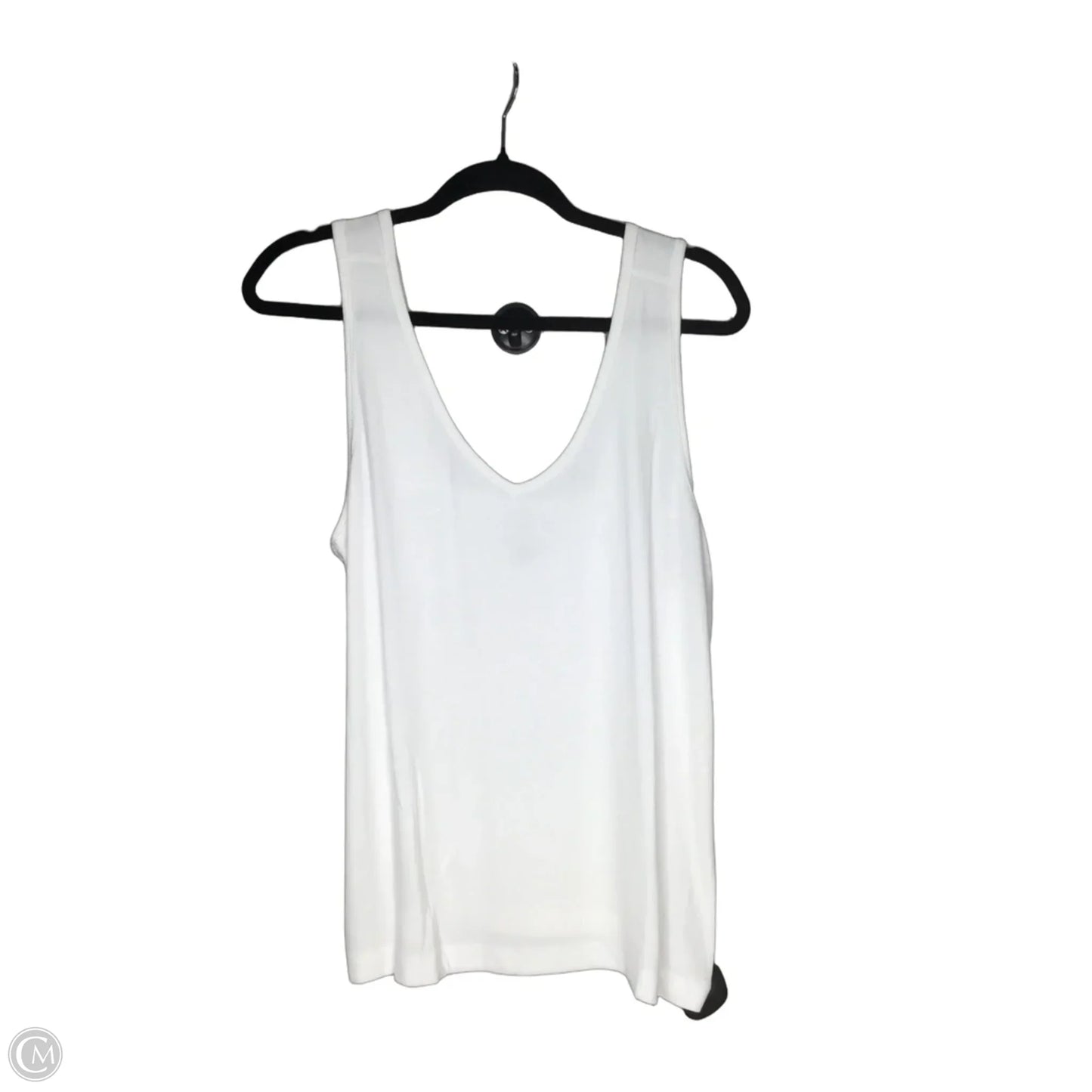 Top Sleeveless By Cabi In White, Size: L