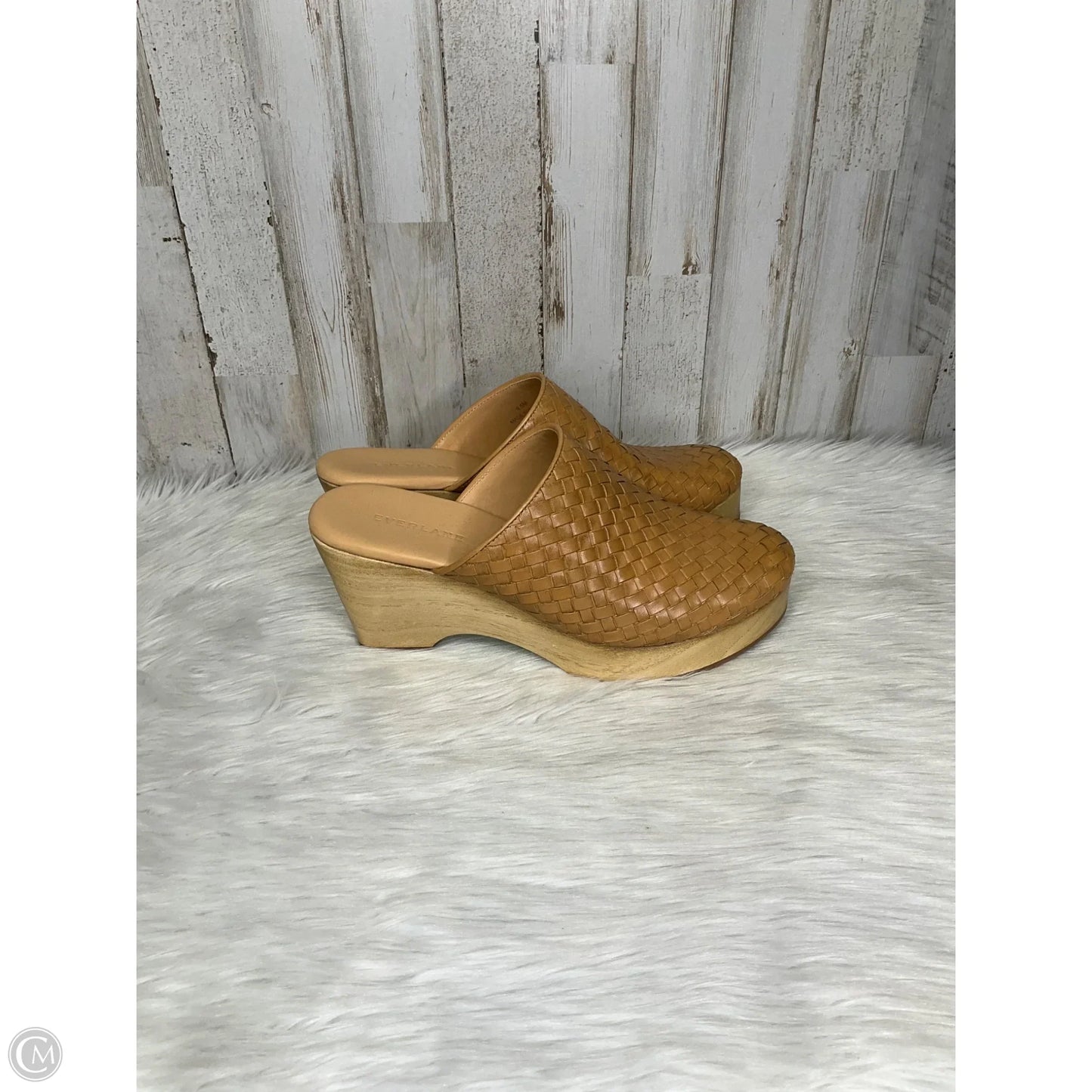 Sandals Heels Platform By Everlane In Tan, Size: 8.5