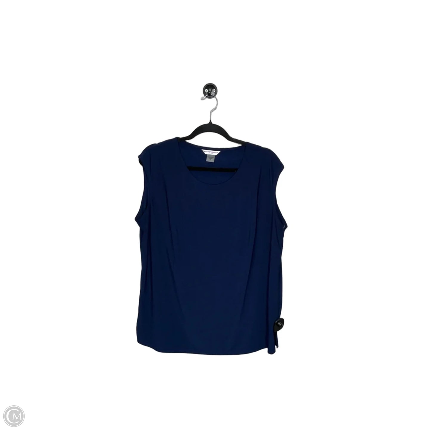 Top Sleeveless By Allison Daley In Navy, Size: 1x