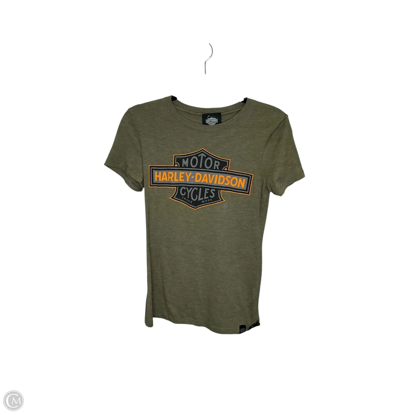 Top Short Sleeve By Harley Davidson In Green, Size: L