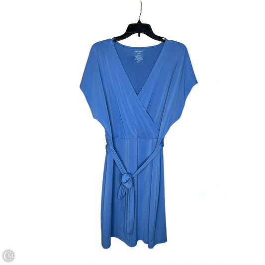 Dress Casual Midi By Nine West In Blue, Size: 2x