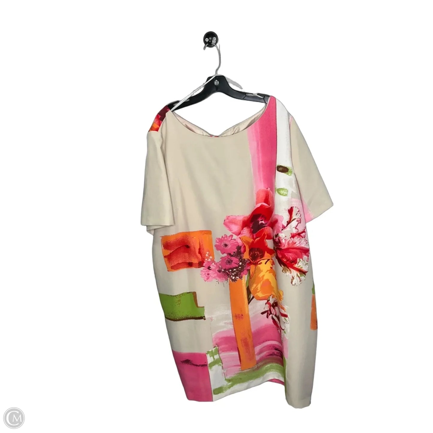 Dress Casual Midi By Julian Taylor In Floral Print, Size: 3x