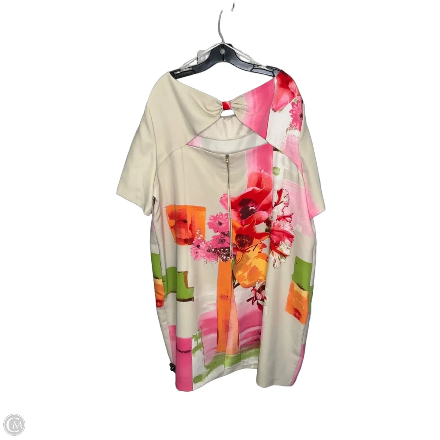 Dress Casual Midi By Julian Taylor In Floral Print, Size: 3x