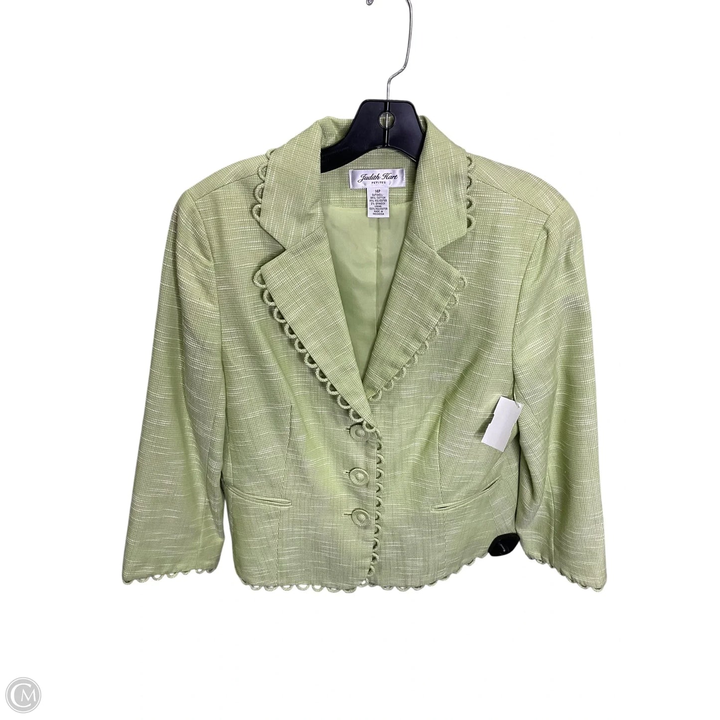 Blazer By Judith Hart In Green, Size: 14p