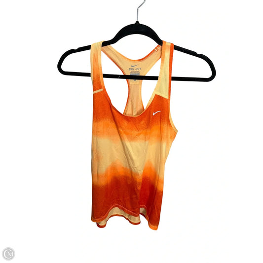 Athletic Tank Top By Nike Apparel In Orange, Size: M