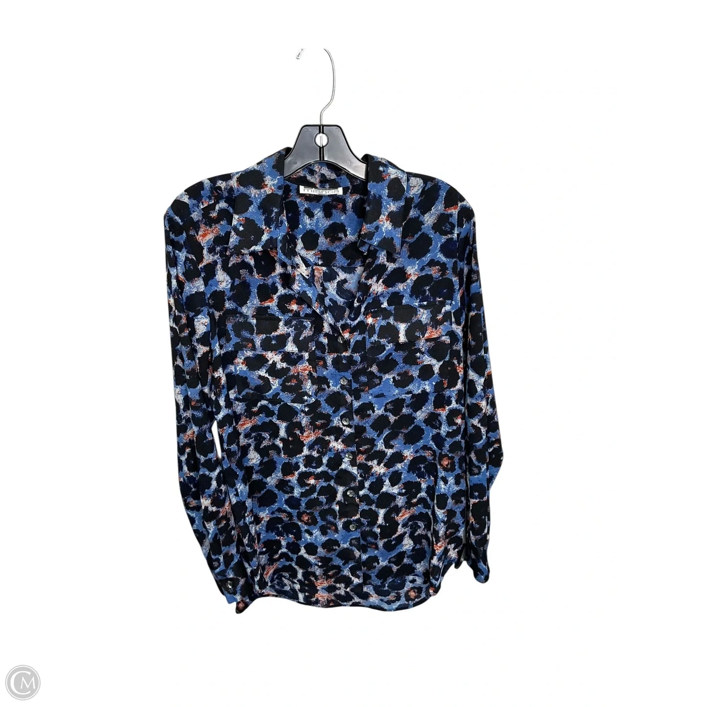Top Long Sleeve By Clothes Mentor In Navy, Size: M