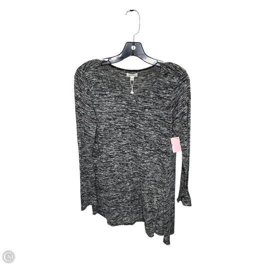 Top Long Sleeve By Max Studio In Grey, Size: S