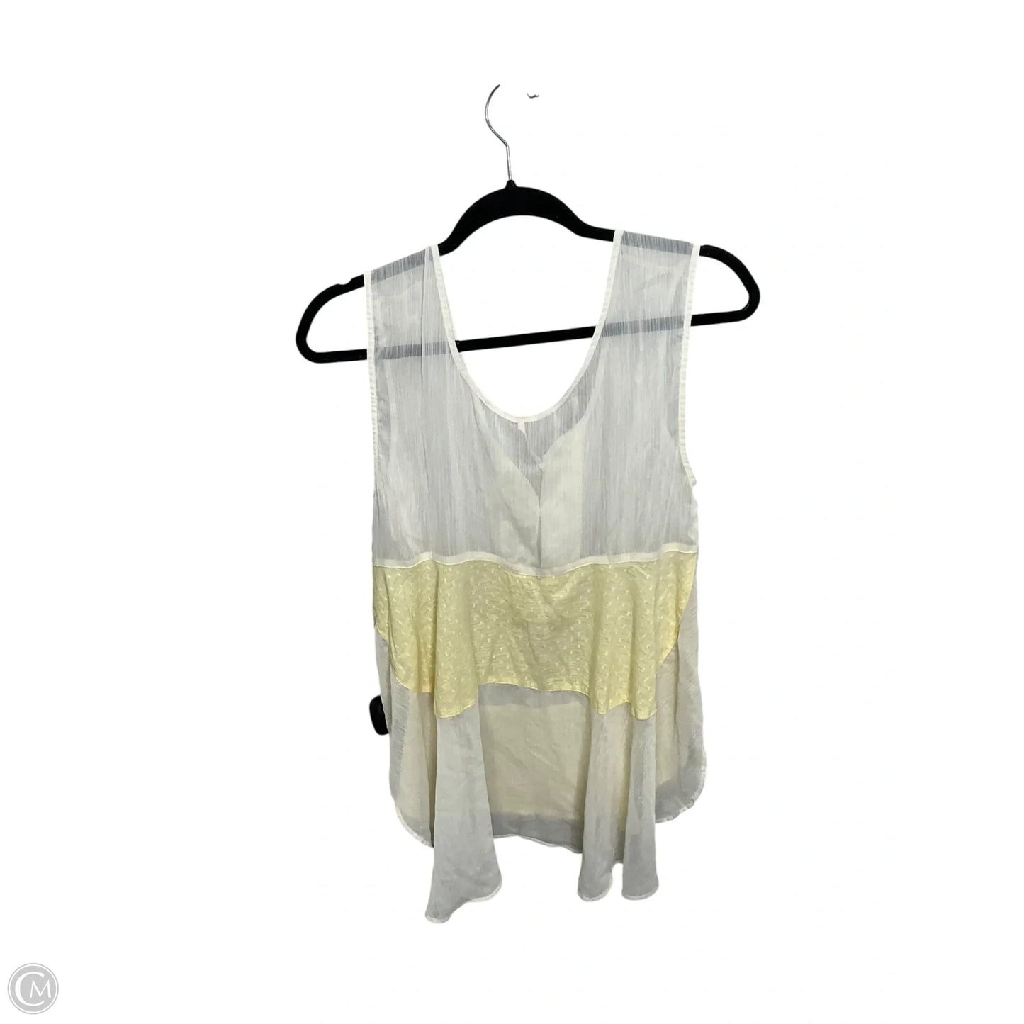 Top Sleeveless By Free People In Yellow, Size: S