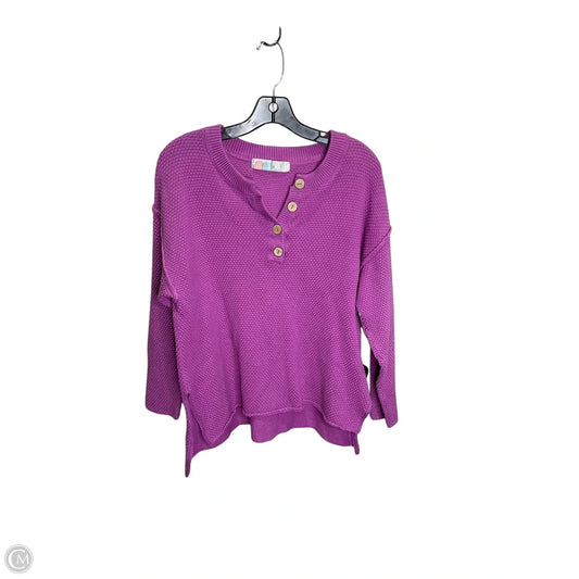 Top Long Sleeve By Free People In Purple, Size: Xs