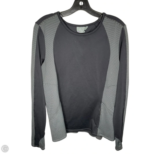 Athletic Top Long Sleeve Crewneck By Athleta In Black, Size: L