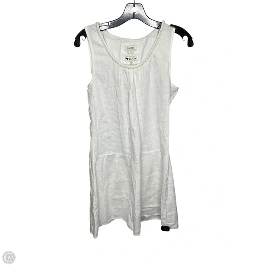 Dress Casual Midi By Cmc In White, Size: L