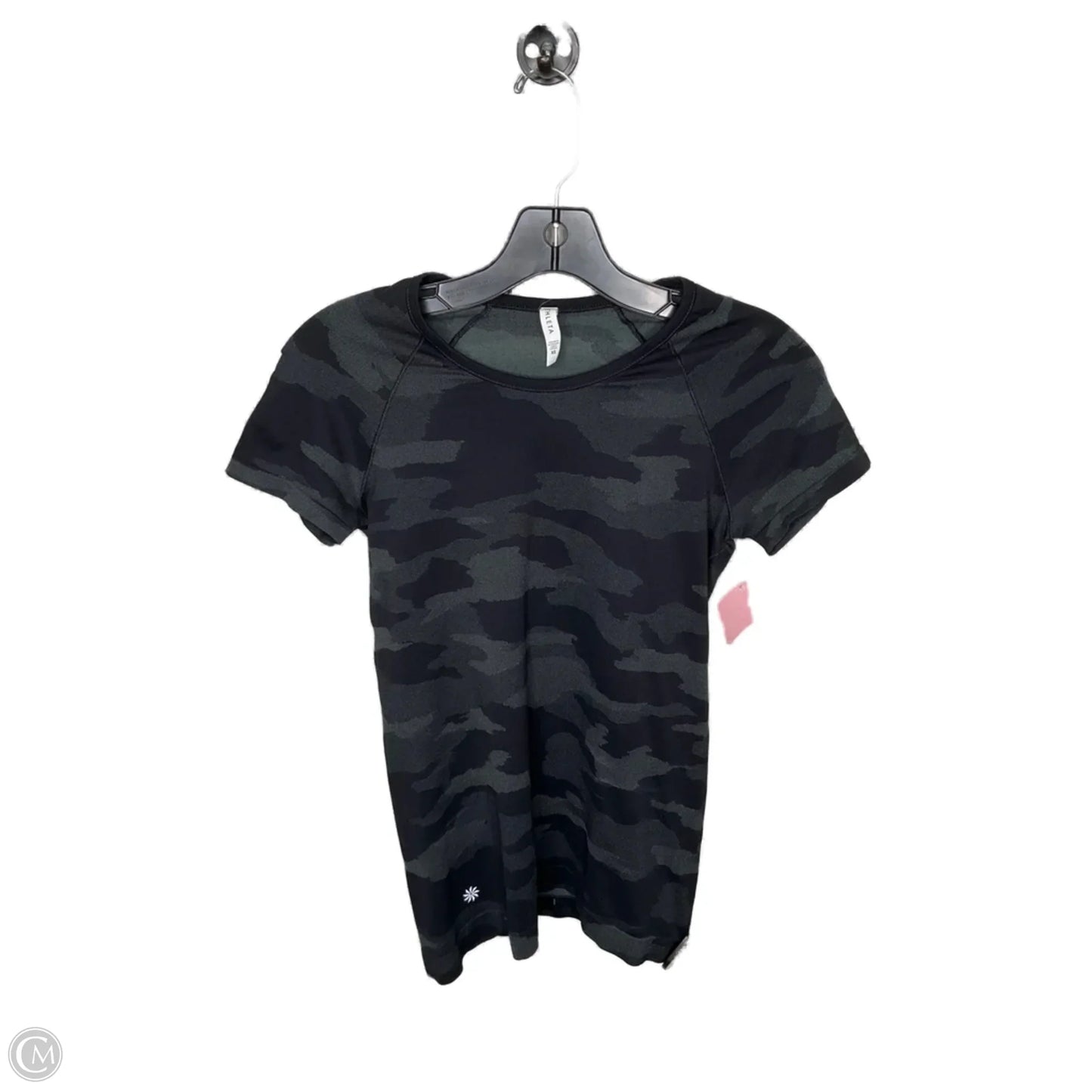 Athletic Top Short Sleeve By Athleta In Black, Size: Xs