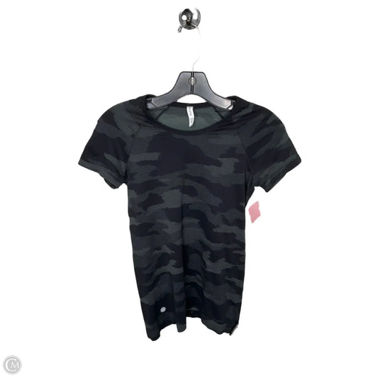 Athletic Top Short Sleeve By Athleta In Black, Size: Xs
