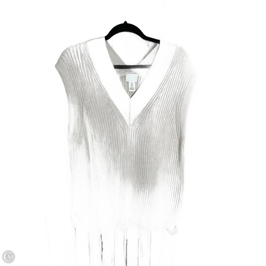 Vest Sweater By H&m In Cream, Size: M