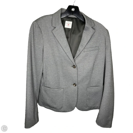 Blazer By Clothes Mentor In Grey, Size: 10