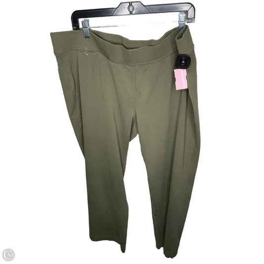 Pants Leggings By Lands End In Green, Size: 2x