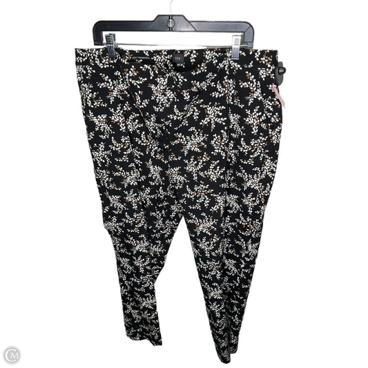 Pants Dress By Talbots In Black & Brown, Size: 20