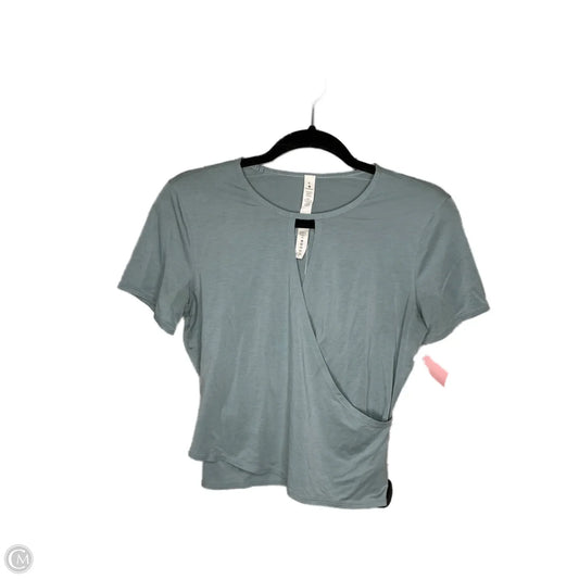 Top Short Sleeve By Lululemon In Blue, Size: 6