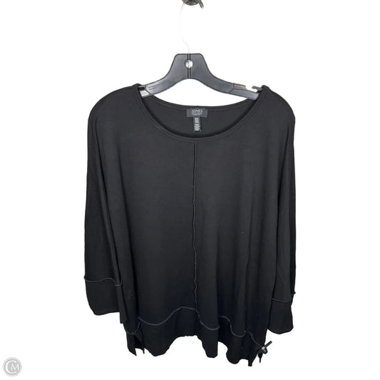 Top Long Sleeve By Jones New York In Black, Size: 2x