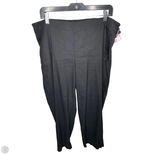 Pants Linen By J. Jill In Black, Size: 18