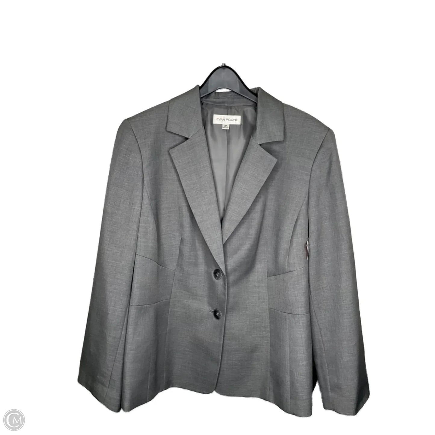 Blazer By Evan-picone In Grey, Size: 18
